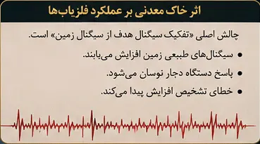 اثر خاک معدنی بر فلزیاب