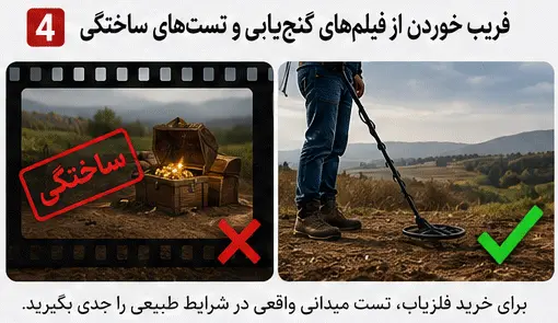فریب خوردن فیلم های گنجیابی برای خرید فلزیاب