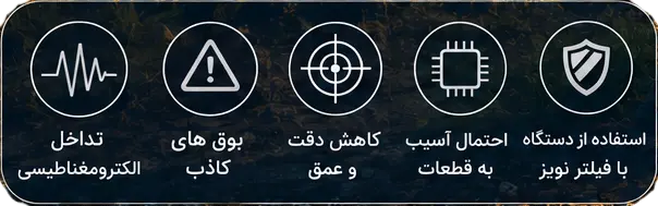 تاثیر دکل فشار قوی روی فلزیاب