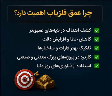 اهمیت عمق فلزیاب