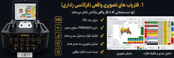 فلزیاب تصویری فرکانسی راداری واقعی