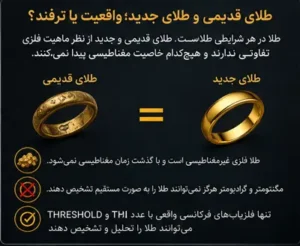 تفاوت طلای قدیمی و طلای جدید؟